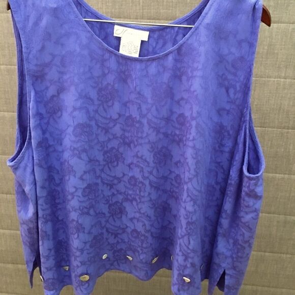 Dress Barn Sleeveless 100% Rayon Blouse - Picture 1 of 4